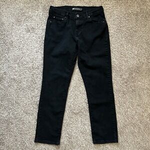 Levis 505 Straight Leg Jeans I Size 4 I Womens Black Mid Rise Denim Pants